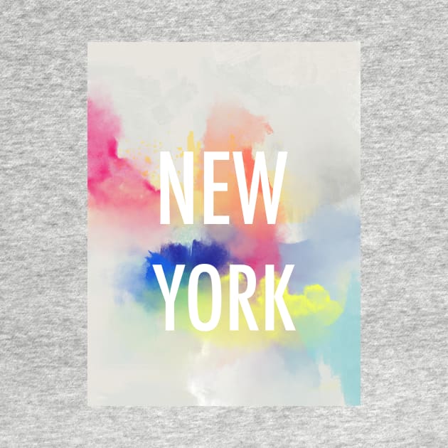New York watercolour minimal by Woohoo